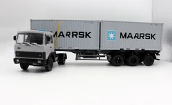 NEW SSM 1:43 Scale MAZ-5432 with 20` feet Containers Transport Long Truck Models For collection gift