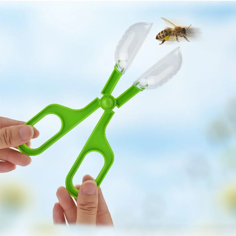 

Reptile Terrarium Lizards Plastic Tongs Tweezers Pet Raising Feeding Tool Clip Children Kids Bug Trap Handy Insect Scissors Clip