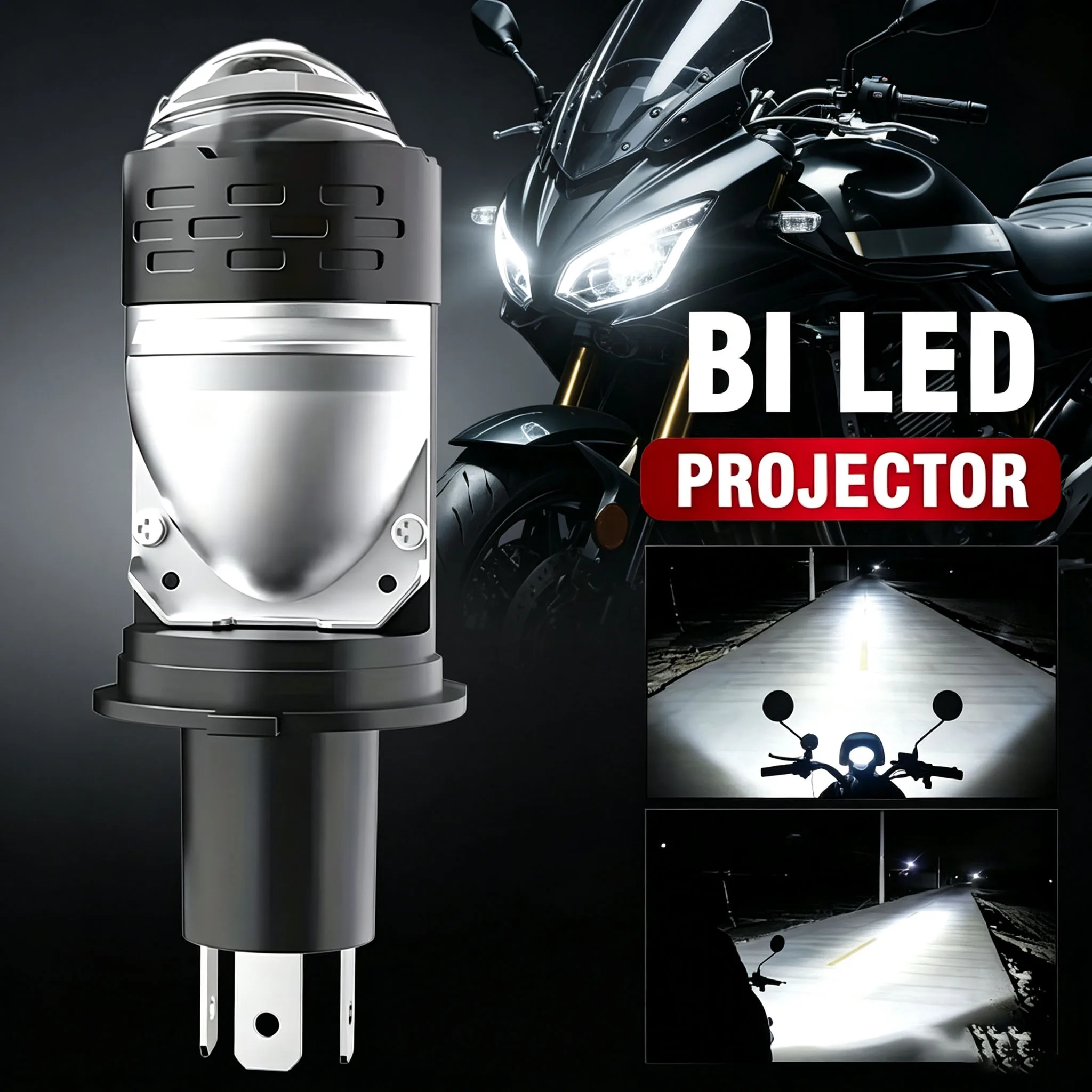 Heyword 1PC/2PCS suitable for cars and motorcycles H4 bulbs with high and low beam functions,