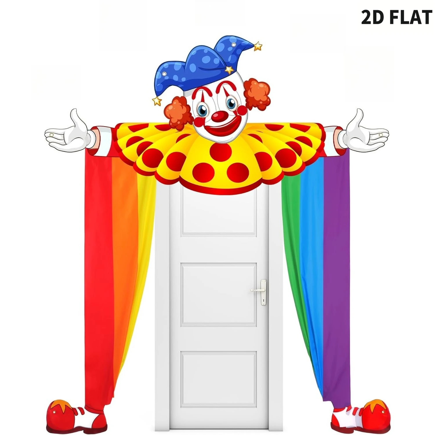 1set/3pcs 2D FLAT Carnival Circus Theme Banner, Ideal for Classroom Decorations Circus Clown Birthday Decor Door Banner