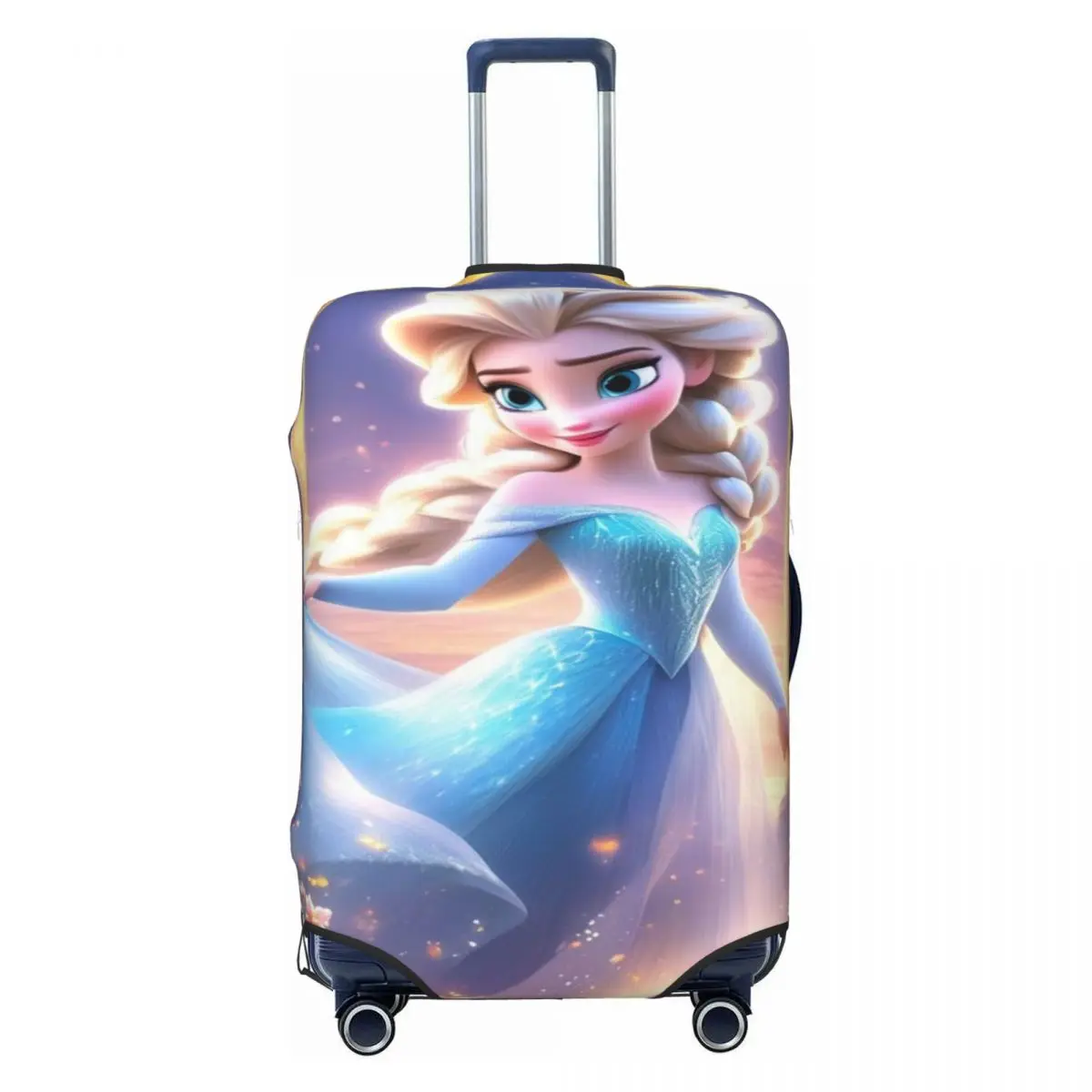 

Custom F-Frozen Cartoon Elsa Luggage Cover Cute Suitcase Protector Covers Suit For 18-32 inch