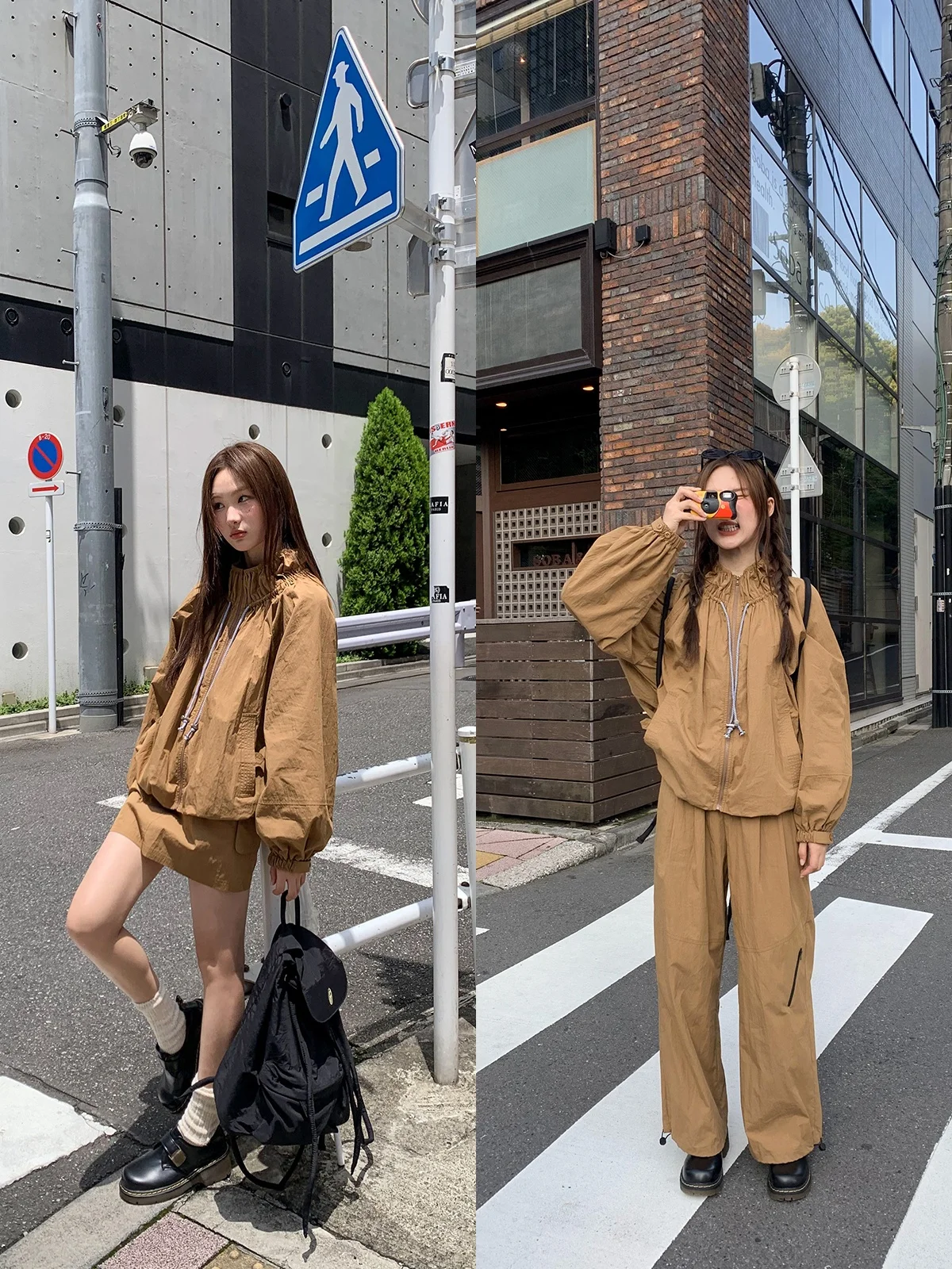 Hello  Women's Tee-Piece Set Casual Long Pants Skirt Jaet Dstring Outerwear ort Skirt Comfortable Loose Fit