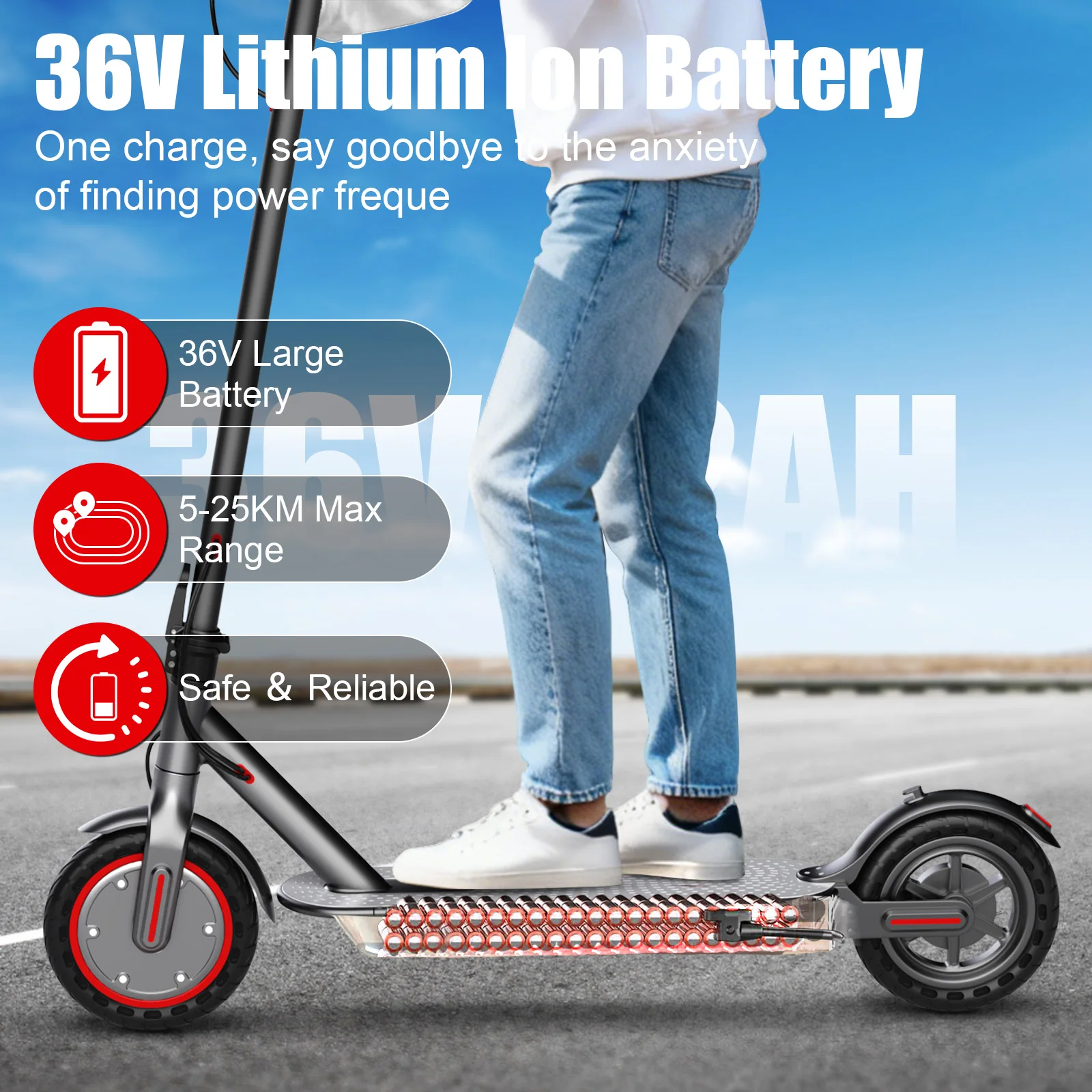 Upgrade 2026 ESBS/TX01 Leistungsstarker Elektroroller 25/45KM Super Reichweite 8,5"/14" Klapproller Schnelle Lieferung Smart E-Scooter – Detail 13