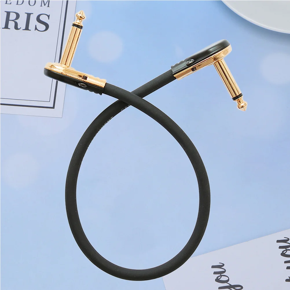 

Guitar Connecting Cable 30Cm Gold-Plated Copper Plug For Signal Clarity Audio Instrument Replacement Portable Effector