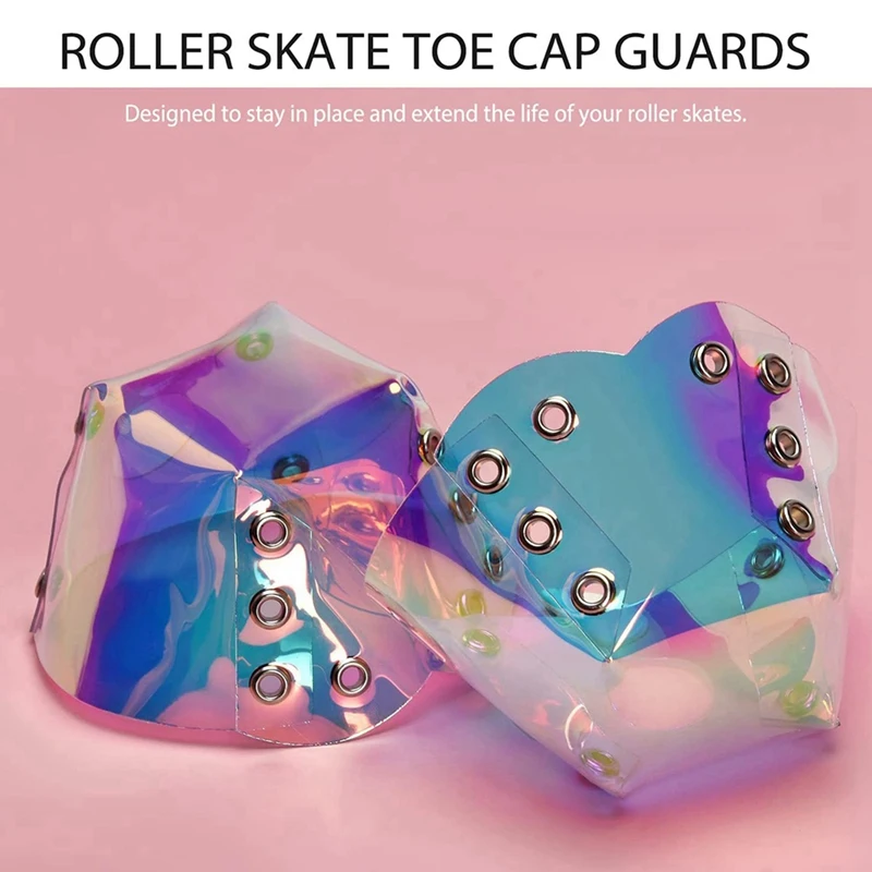 2 Pair Skate Toe Guards PVC Roller Skate Toe Caps For Roller Skates Toe Cap Protective Cover Shoe Shield