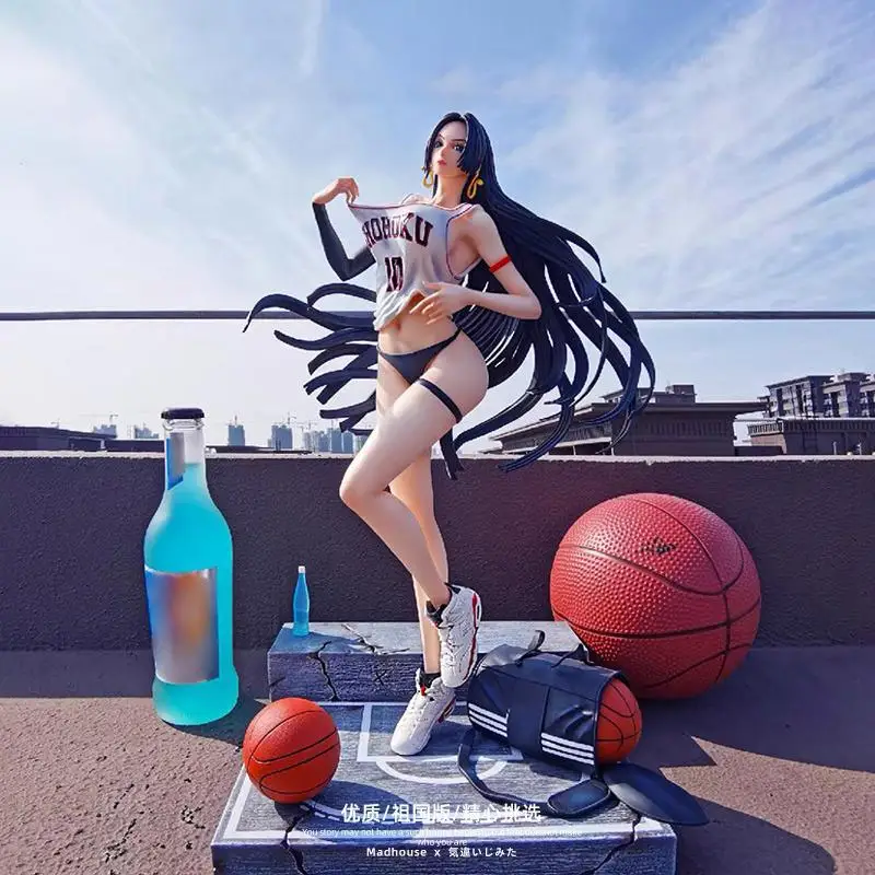 

Latest Limited Edition One Piece Gk Basketball Queen Boa Hancook Action Figure Slam Beautiful Girl Statue Model Ornament Toys