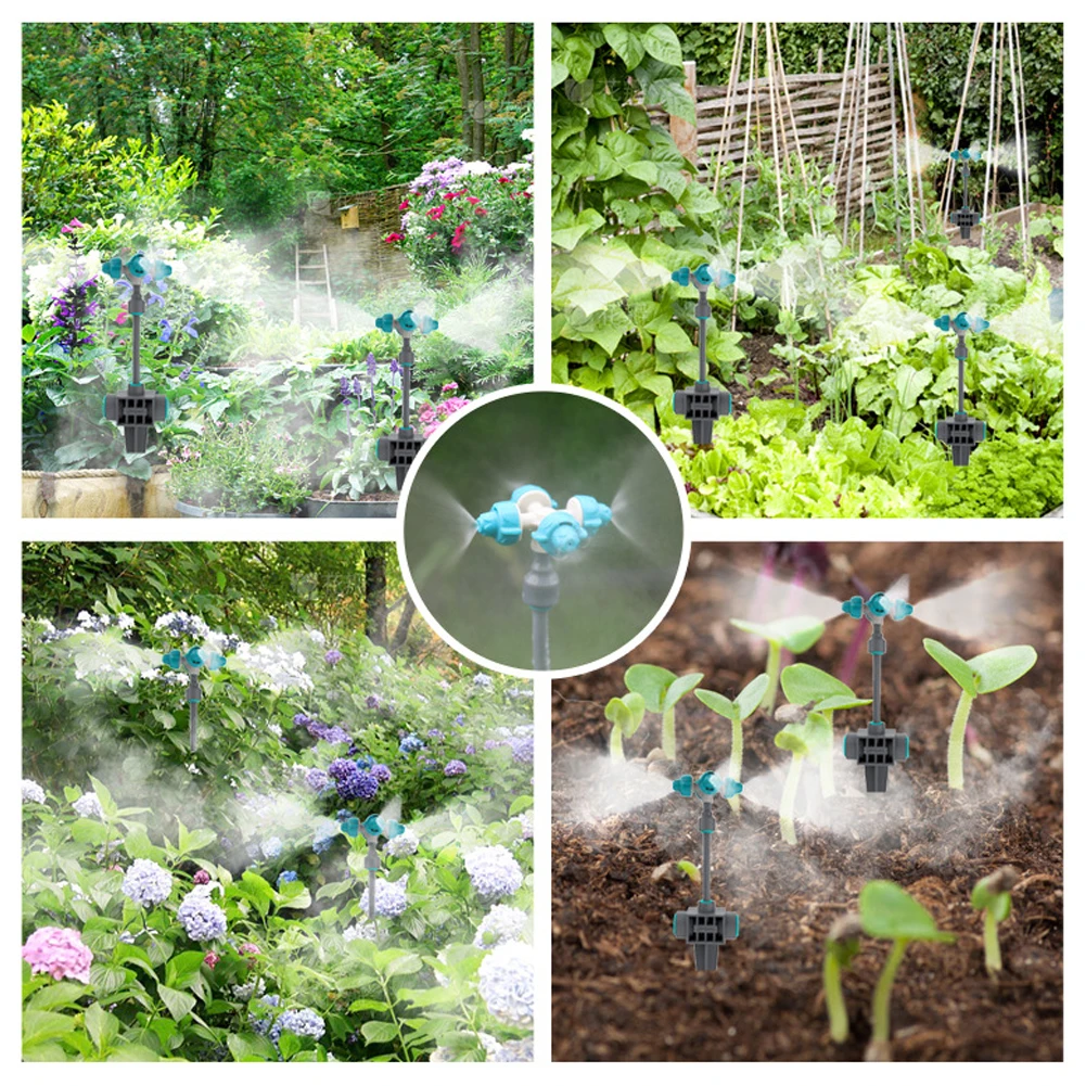 Micro Irrigation System Plastic PVC Hose Pipe Drip Sprinkler Drip Irrigation System for Plants Orchard Garden Nursery Potted