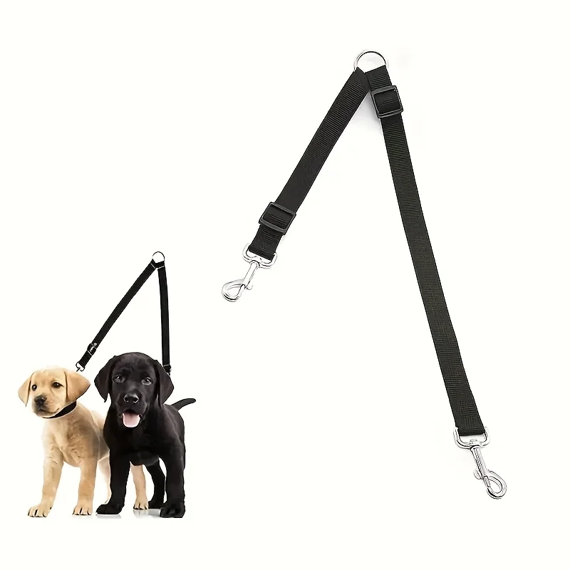 Double-headed Pet Leash Hands-free V Shape Pet Dog Leash Multifunctional Training Leash Two Ways Pet Leashes Dogs Accessoires