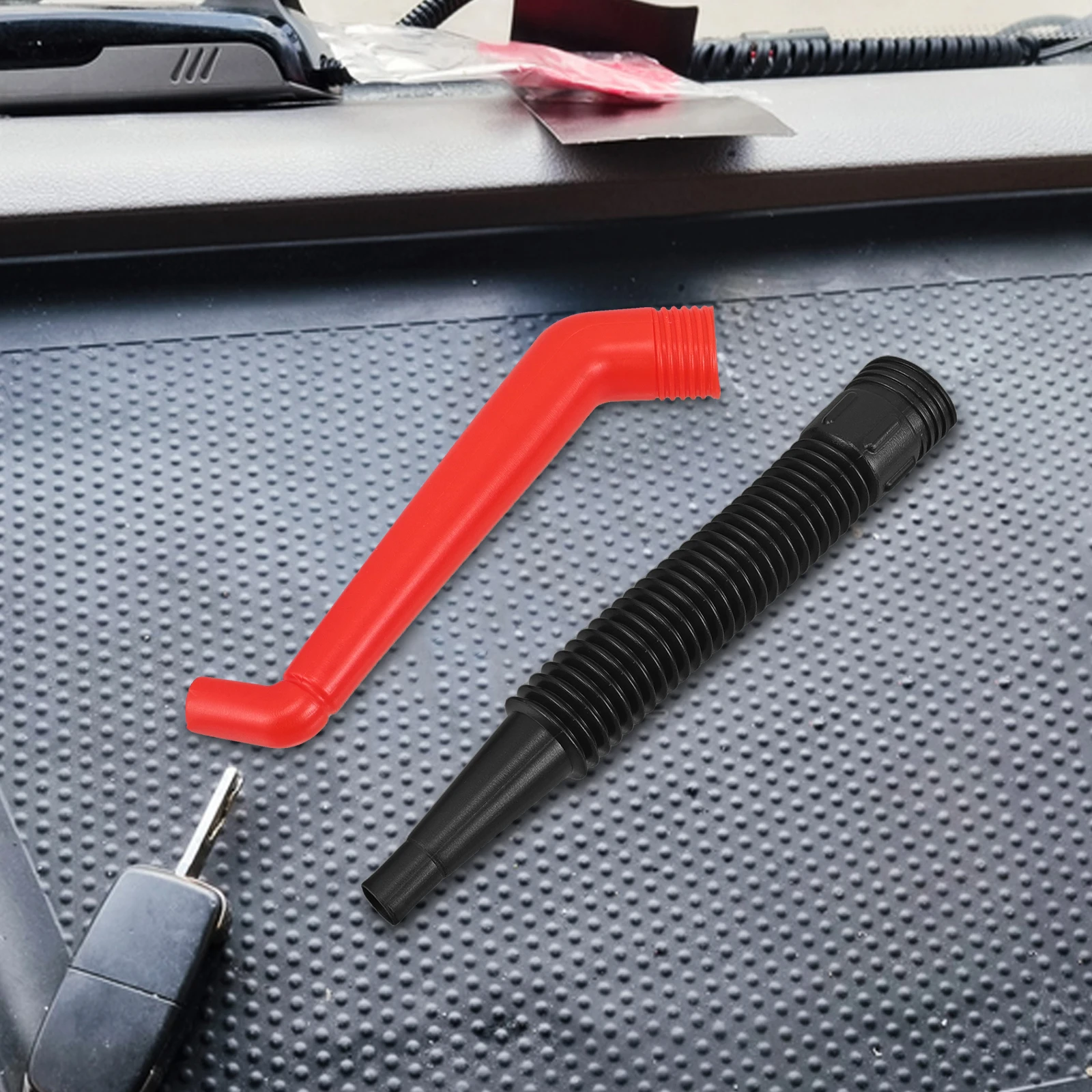 

4Pcs Plastic Oil Funnel Hose Curved Tube for Motorcycle Car Refilling Long-Lasting Portable No Spills Motorcycle Tool Tube