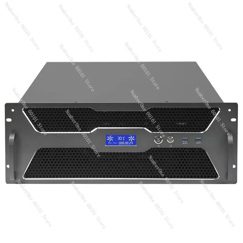 Industrial control chassis with temperature control screen eatx motherboard multi-bit PC power supply computer storage server
