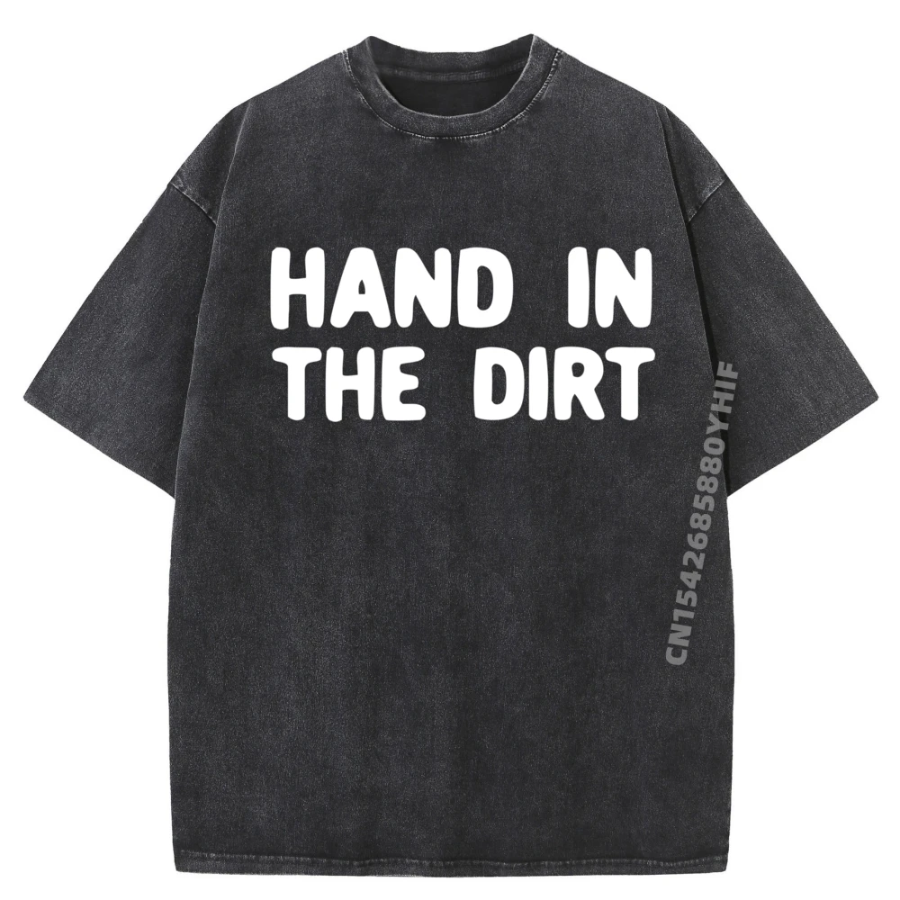 

Football Lineman Gloves Hand In The Dirt Letter Printed T Shirts Funny T Shirts Mens Minimalist Washed Shirt