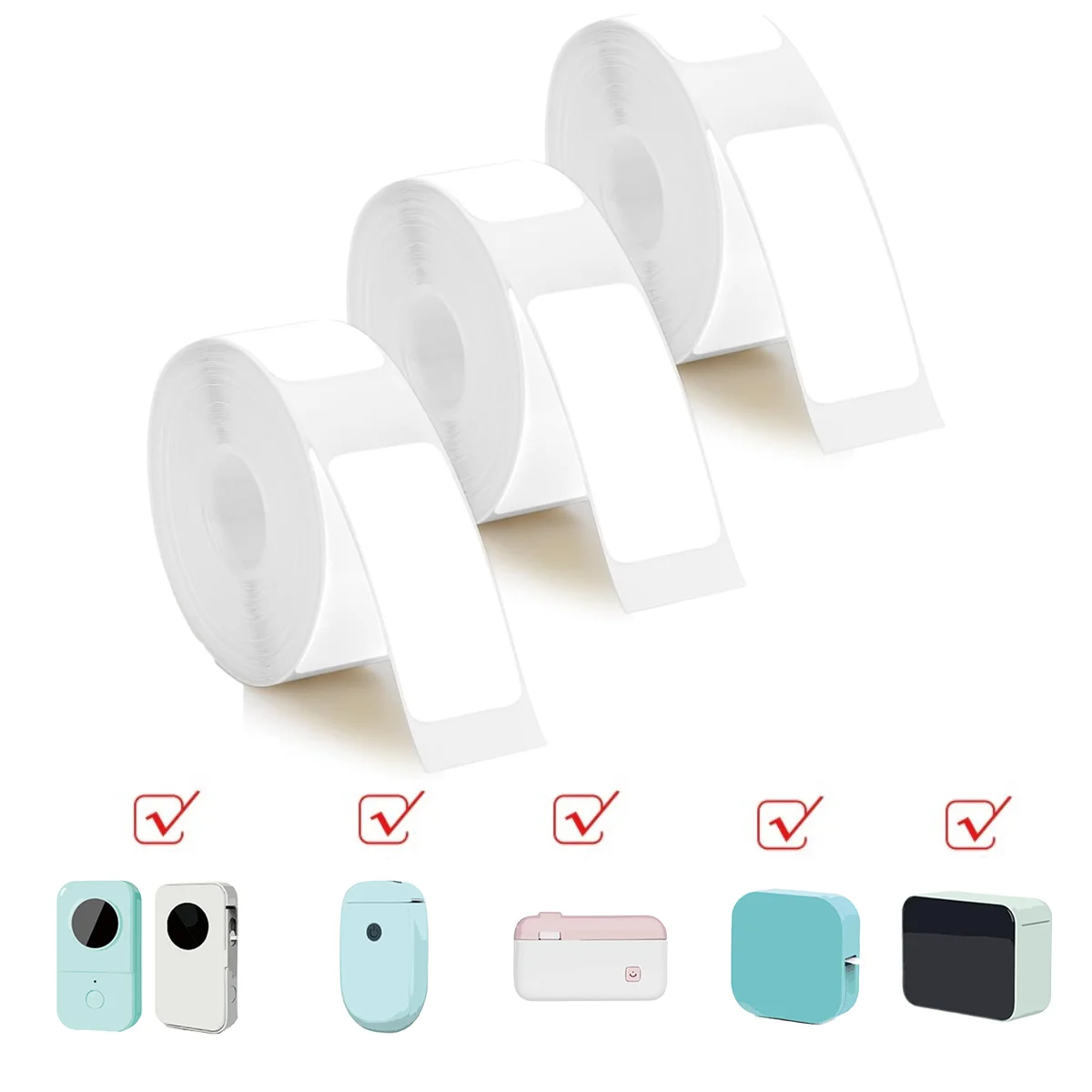 White Thermal Labels 15x30mm: Office, Home Storage & Packaging