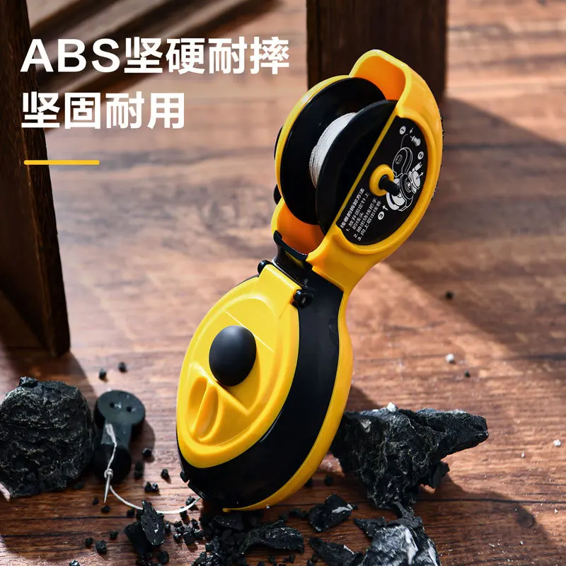 DELI Automatic Rewinding Carpentry Ink Drawing Line Marker Cartridge Line Bucket Spring Line Nylon Wire 15M