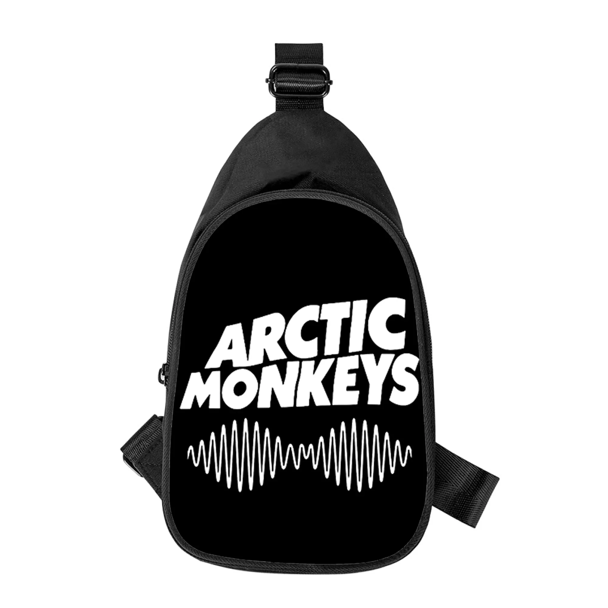 Arctic Monkeys bolso cruzado en el pecho con estampado 3D para hombre y mujer, bolso de hombro en diagonal, paquete de cintura escolar para marido, nuevo