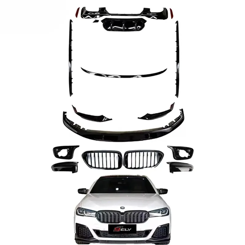 

Factory Wholesale Car Body Kit for 5 Series G30 2018-2023 MP Body Kit Front Lip Mirror Cover Tail Diffuser Side Skirt