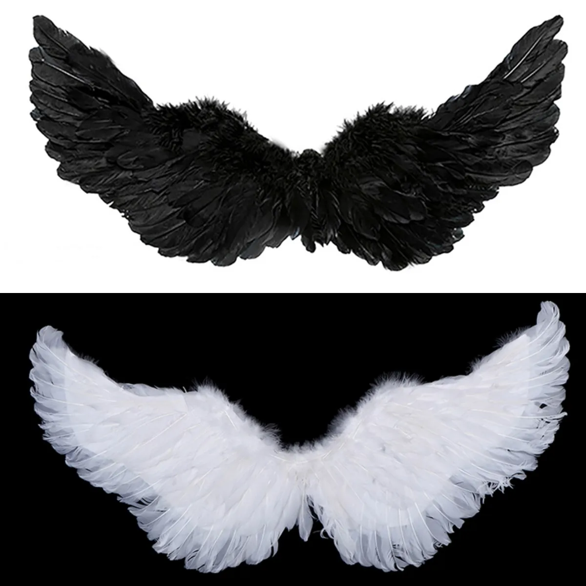 Angel Feather Wing Christmas New Year Holiday Costumes Role Play Props Stage Performance Show Toys Photo Prop Cosplay Wings