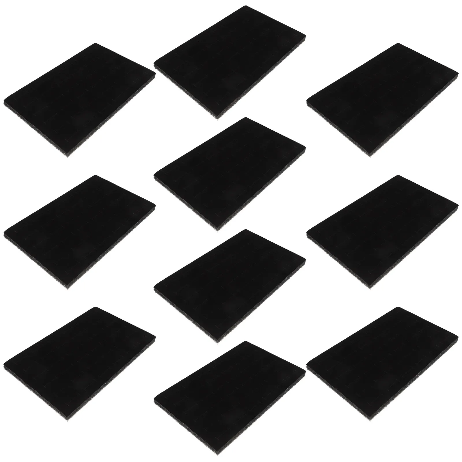 

Набор из 10 губчатых вставок для шкатулок для украшений с 36 отделениями, органайзер для колец и серег, защитная подкладка для хранения в ящиках для украшений