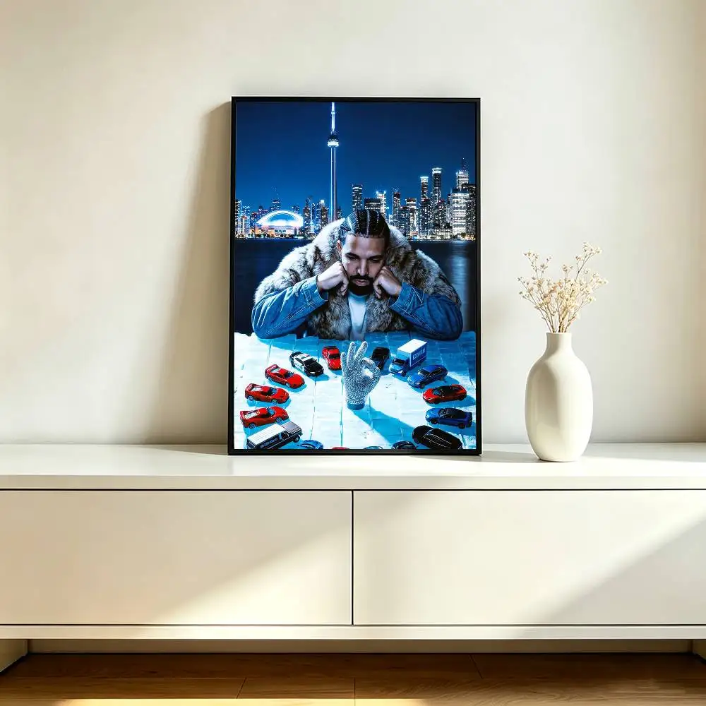 Champagne Papi Rapper Drake Poster High Quality Dorm Living Room Aesthetic Wall Decoration Painting Stickers Gift