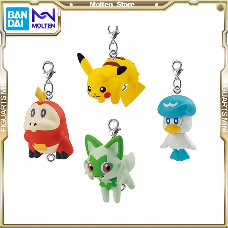 

BANDAI Pokemon Gashapon Pendant Figure Pikachu Fuecoco Quaxly Sprigatito Kids toy Christmas gift Ornaments