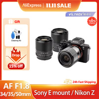 Viltrox 24mm 35mm 50mm F1.8 Auto Focus Full Frame Large Aperture Wide angle Portrait Camera Lens for Nikon Z Z6 Sony E Mount