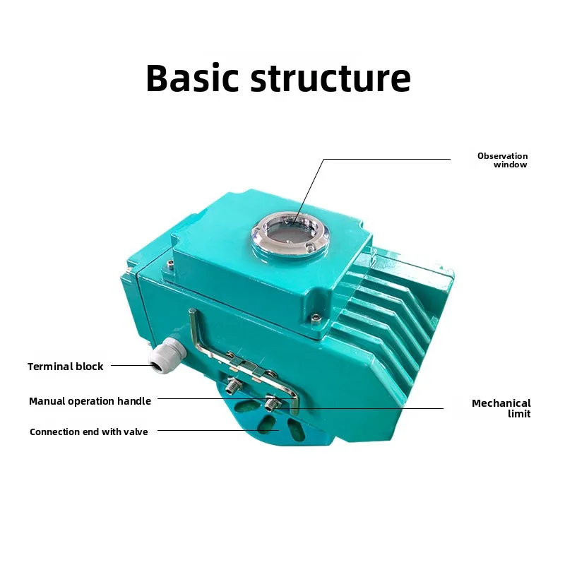 Miniature electric actuator, intelligent integrated valve electric device adjustable