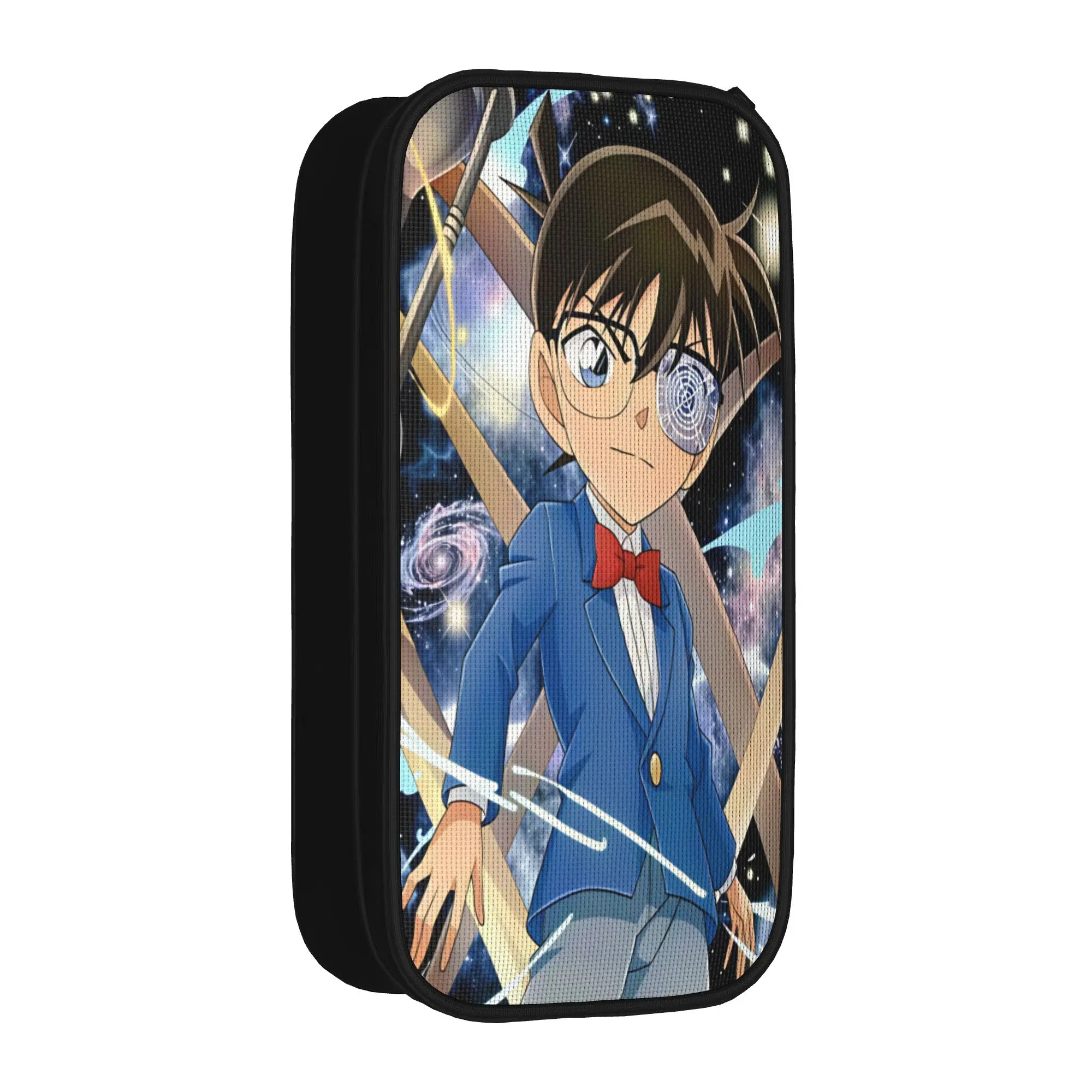 Cool Pencil Case Detectives Conans Pencil Box  School Pencil Cases Students Canvas Graphic School Supplies