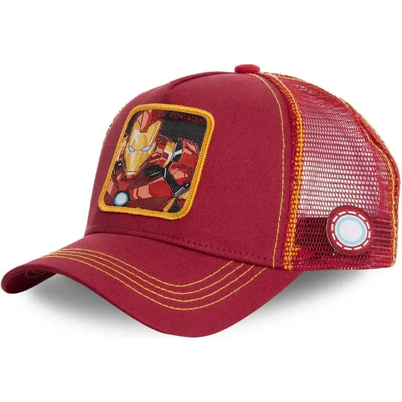 Gorras de Cosplay de Spiderman, gorra de béisbol de algodón con Cierre trasero, gorra de camionero de malla de Hip Hop para hombres y mujeres, Cosplay de Hulk VONEM