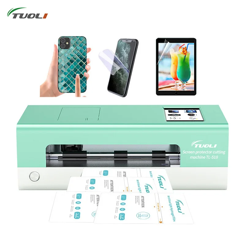 

TUOLI TL-518 11inch Mini Auto Zero Stock Hydrogel Machine for Cell Phones Screen Front Back Cover Protector Film Cutting Plotter