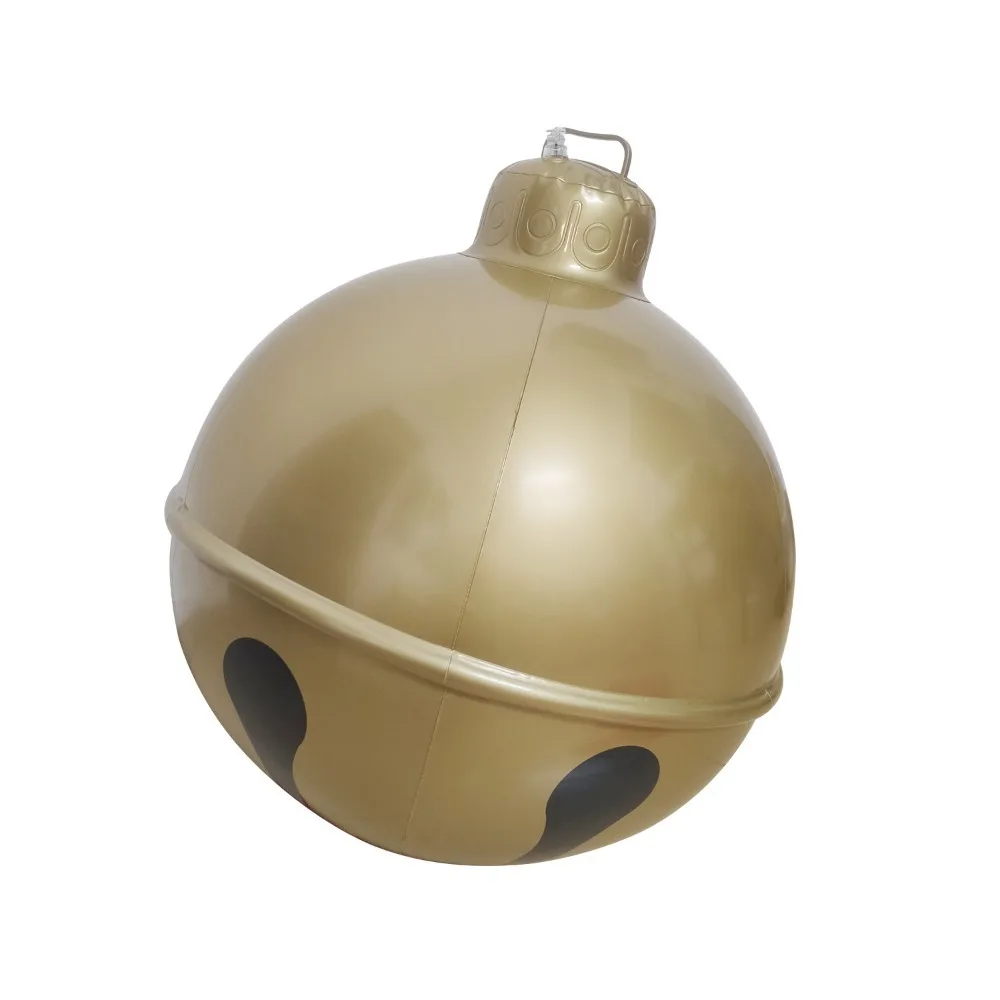 60cm sino de natal bola inflável decorar sino pvc brinquedo inflável bola gigante ao ar livre natal inflável balão
