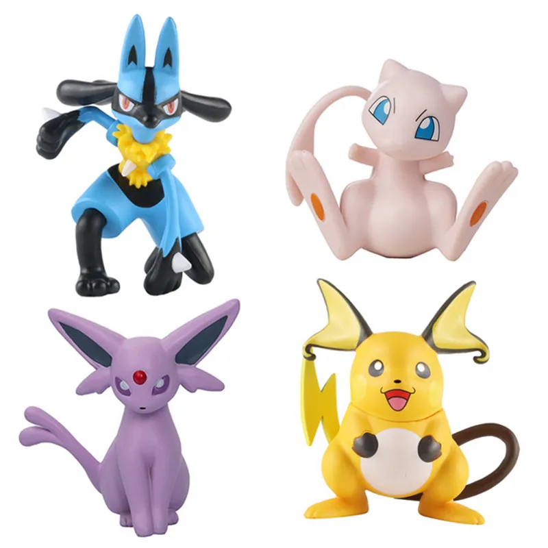 Neue Pokemon Cartoon Anime Figuren Gengar Pikachu Charmander Eevee Taschenmonster Sammlung Actionfigur Modell Spielzeug Geschenk