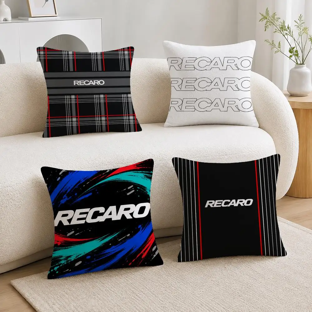 Brand Recaro Cushion Cover Soft Short Plush Throw Pillowcase Sofa Bedroom Home Decor Holiday Gift