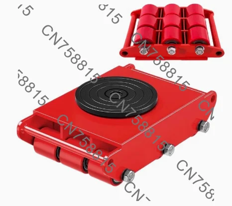 Large Handling Wheel Truck Heavy Equipment Mobile Universal Tanker Wheels, 6 Ton Platform Wheel Loading Industrial Weighing