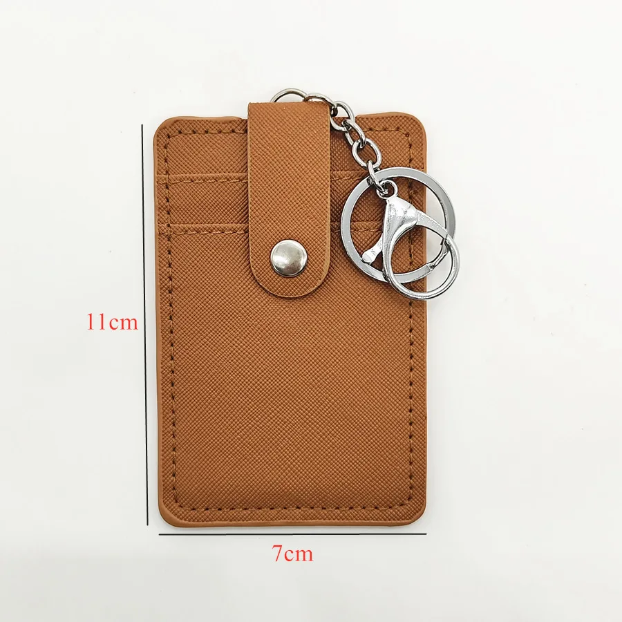 1Piece PU Leather Slim Card Holder Purse ID Window Front Pocket Wallet Credit Bus Card Holder Gifts for Friends Women