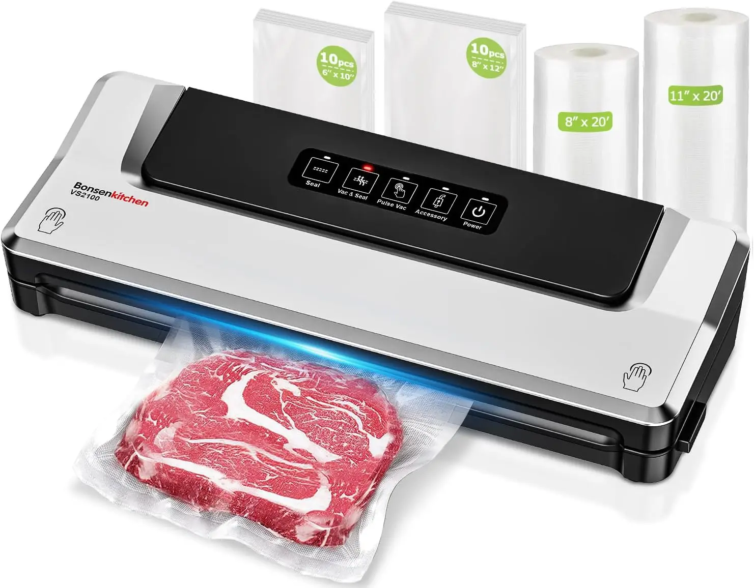 

Vacuum Sealer Machine, Fast-Compact Food Sealer, Multi-Functional Food Vacuum Sealer