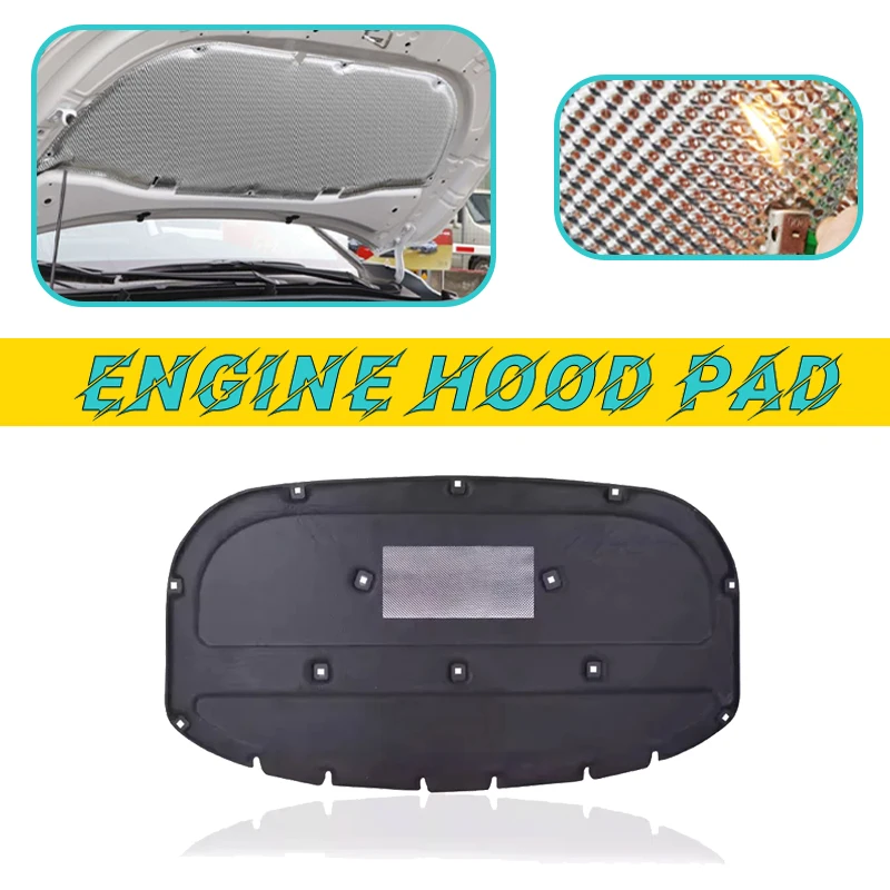 Car Engine Hood Pad For Volkswagen VW Touareg 7P MK2 2011-2018 2012 Heat Insulation Cotton Fireproof Cover Sound Accessories