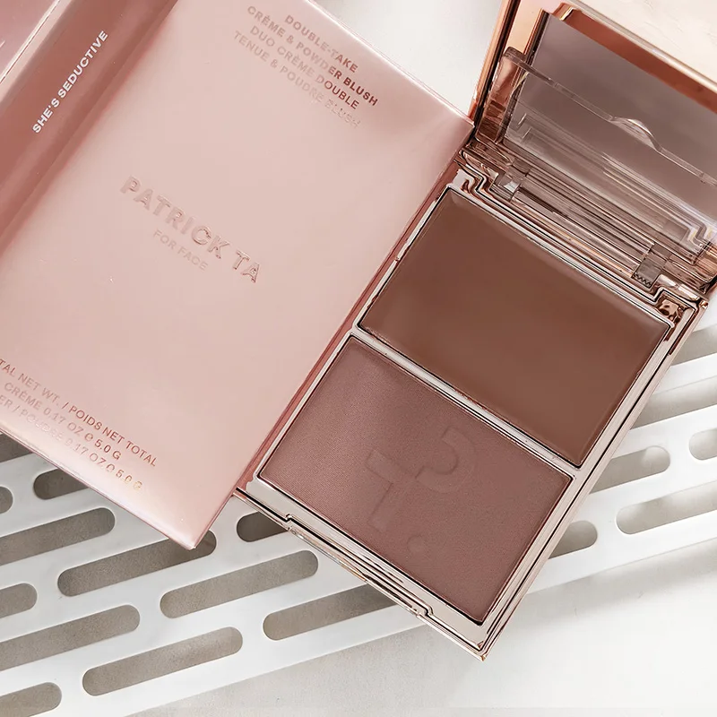 Hot Patrick Major Headlines Double Take Creme & Powder Blush Duo Lasting Face Makeup Natural Facial Coverage Powder TA Blusher image 3