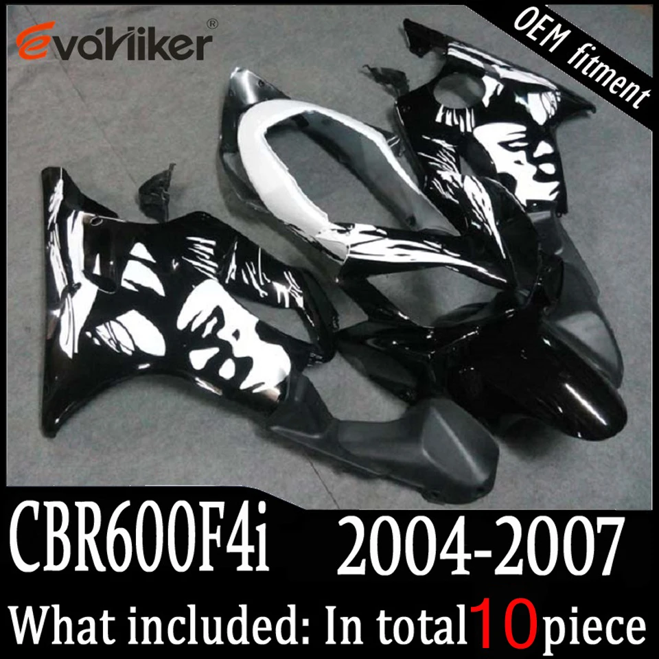 Motorcycle Fairing For Honda CBR600F4i 2004 2005 2006 2007 Custom Painted ABS Plastic Injection Mold Set red black