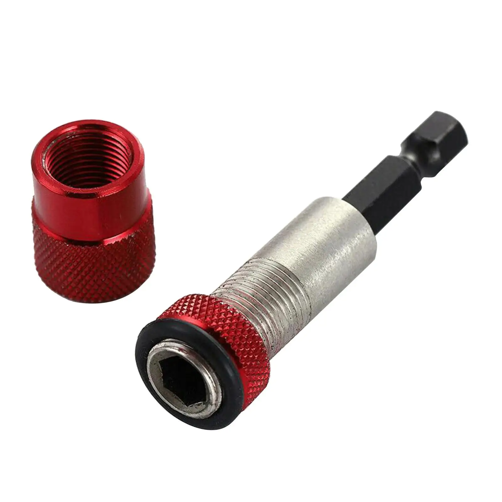 Quick Change 1/4 Hex Bar Bits Magnet Adapter Steel Drill Bit Holder Socket for Drywall Screw Fastening