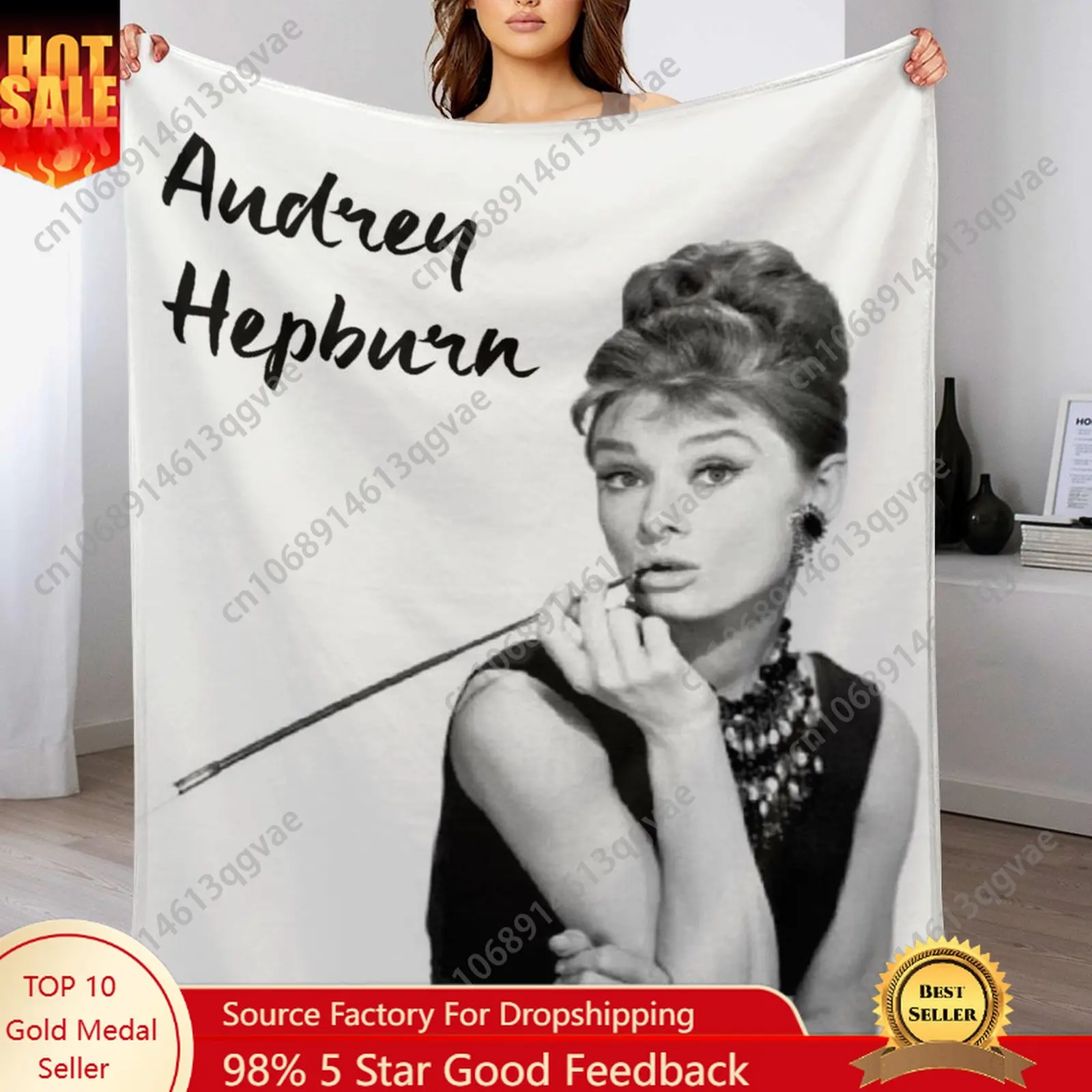 

Hot Audrey Hepburn Movie Star Flannel Blankets Are Soft Comfortable and Warm Perfect for Winter Naps Homes Offices Travel
