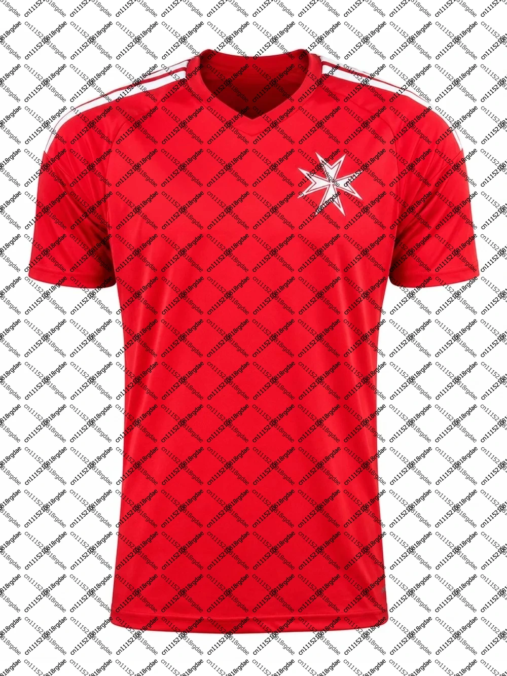 2026/27 New Arrivals Malta Men's Jersey Home Loose Quick Drying T-shirt Suitable for Daily and Training Wear Fan Clothing
