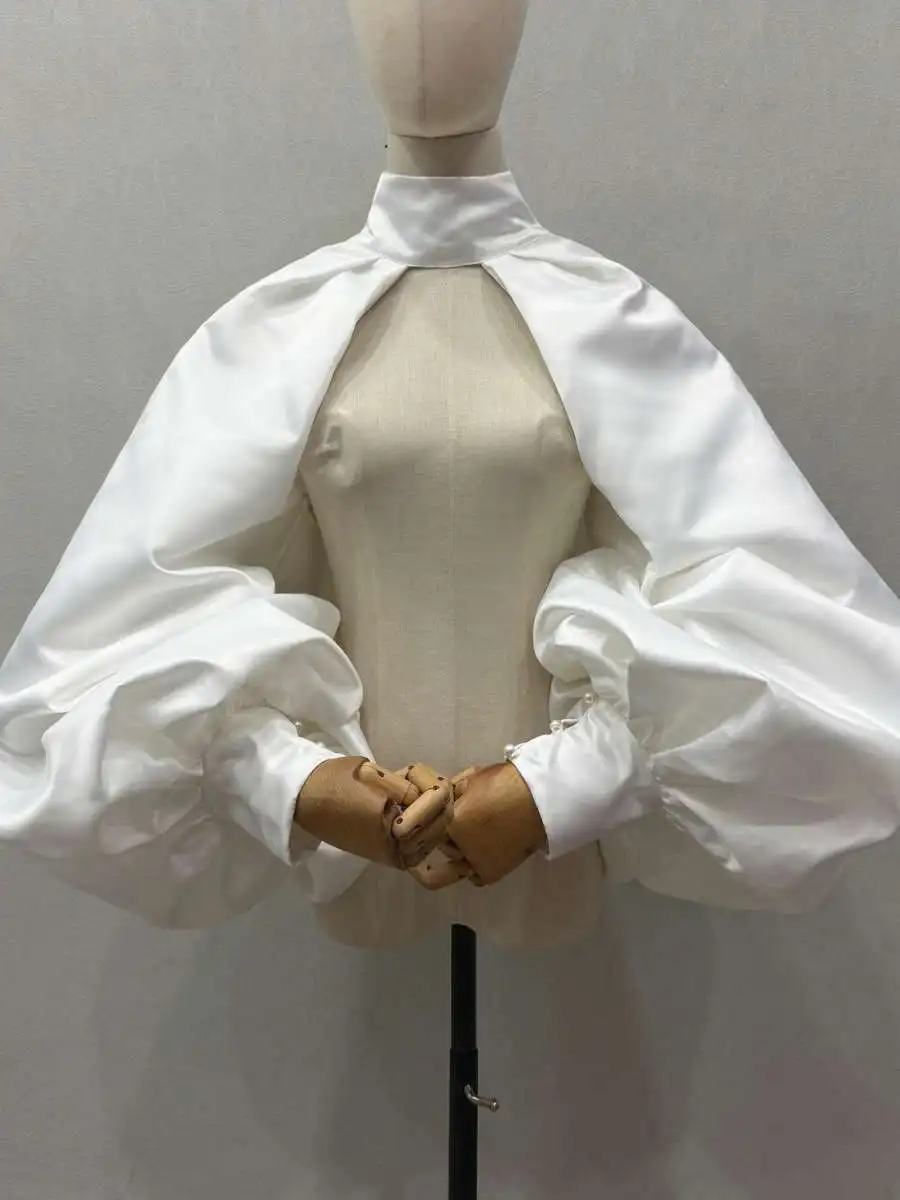 エレガントな女性用ショール、新作バットウィングスリーブ、誇張されたドレス、ステージアクセサリー、夏のファッション、装飾品、その他