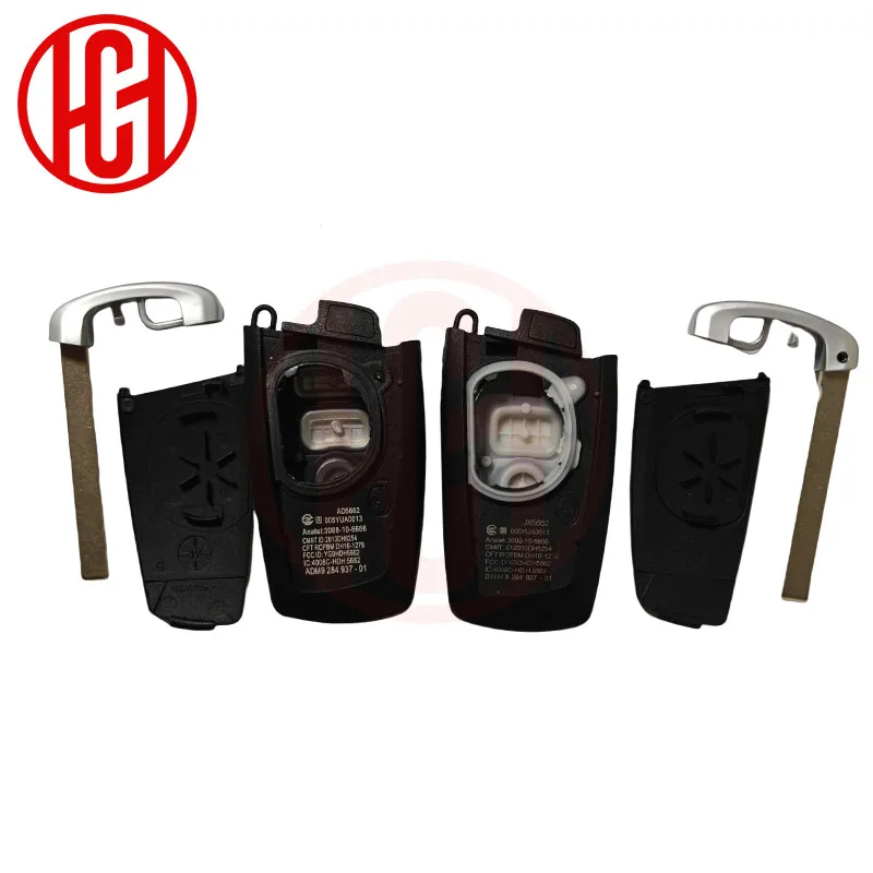 Coque de clé de voiture colorée CAS4 FEM, 3/4 boutons, couvercle de boîtier pour BMW série 1 3 5 7 E90 E92 E93 X3 X5 F10 F20 F30 F40 GT