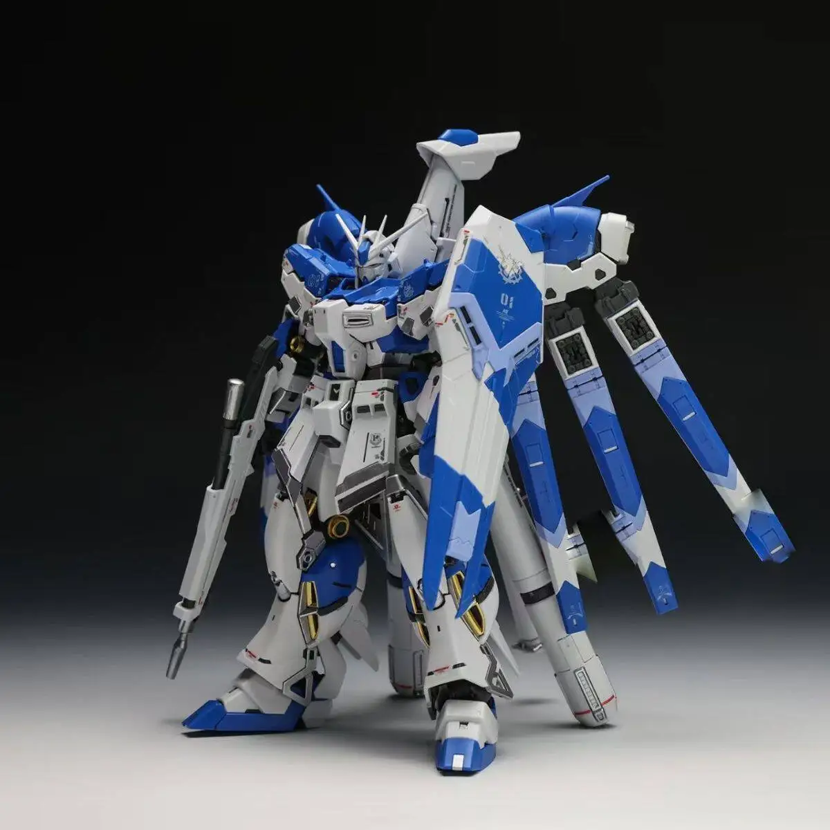 1/144 RG Hi-v Amro Mecha Model Kit Zhujiang Brand with 3 Special Masks Water Slide Decals Pre-Painted Parts Assembly Collectible