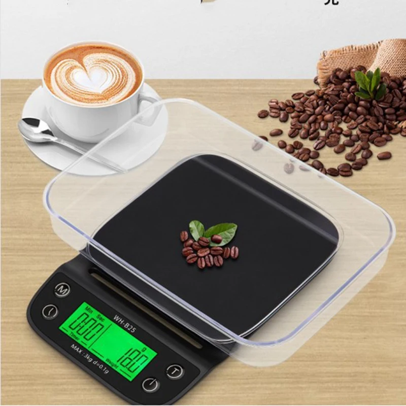 Precision Drip Coffee Scale With Timer Multifunction Kitchen Scale LCD Digital Food Scale For Baking