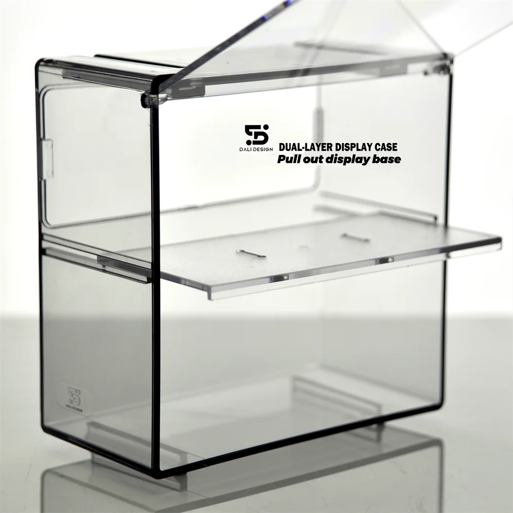 Acrylic 1/64 DUAL-LAYER DISPLAY CASE MINI GT TLV Model Car Display Case For Collection Transparent Display Box(without cars)