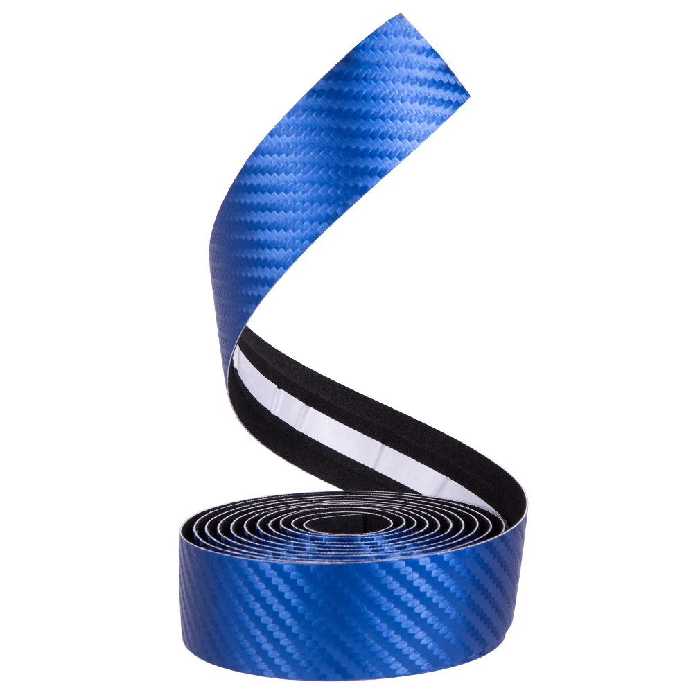 ZTTO Road Bike Handlebar Carbon Fiber Pattern Bar Tapes EVA PU Tape Anti-slip Shock Straps Soft Cycling Damping With 2 Bar Plugs