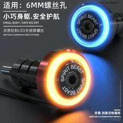 For Benali Motorcycle Accessories Electric Pedal License Plate Screw Lamp Modified LED Light Angel Eye Lamp Spirit Beast