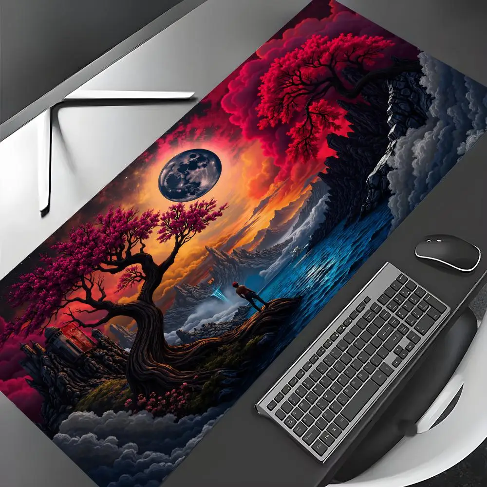 

Fantasy Planet Design large Mouse Pad Desk Mat Gaming mat gamer pc accessories rubber anti-slip keypad expansion mousepad