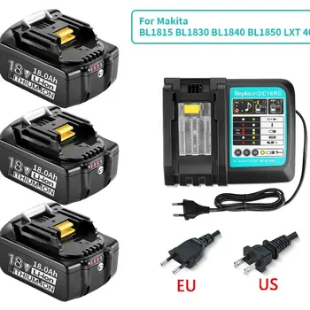 충전식 배터리 18650 배터리, Makita 6.0ah-18ah 전동 공구 교체 스크루드라이버 배터리, 18V 6.0Ah BL1830 BL1815 BL1860