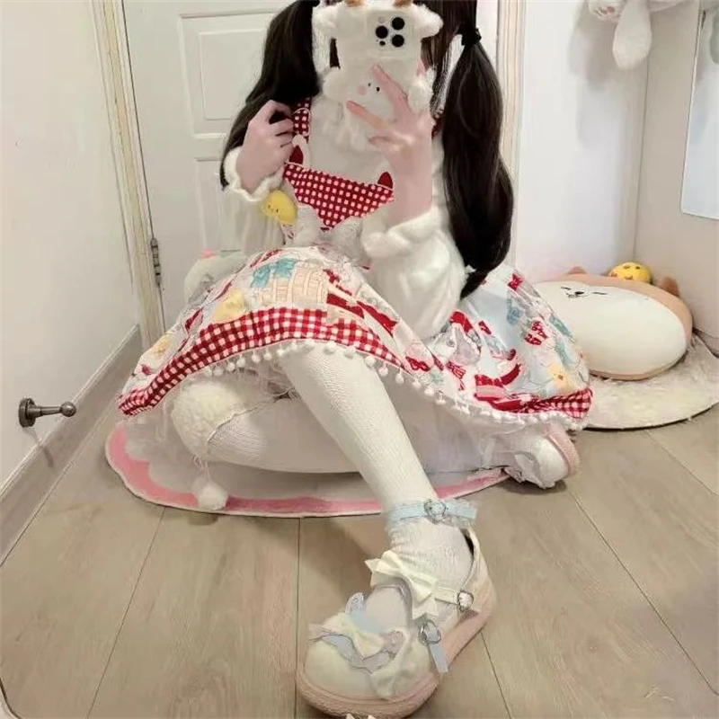 Simpatiche scarpe Lolita in pelle Pu Jk ragazze carine testa tonda principessa dolce ragazza scarpe Kawaii morbide scarpe da donna gotiche universitarie per studenti